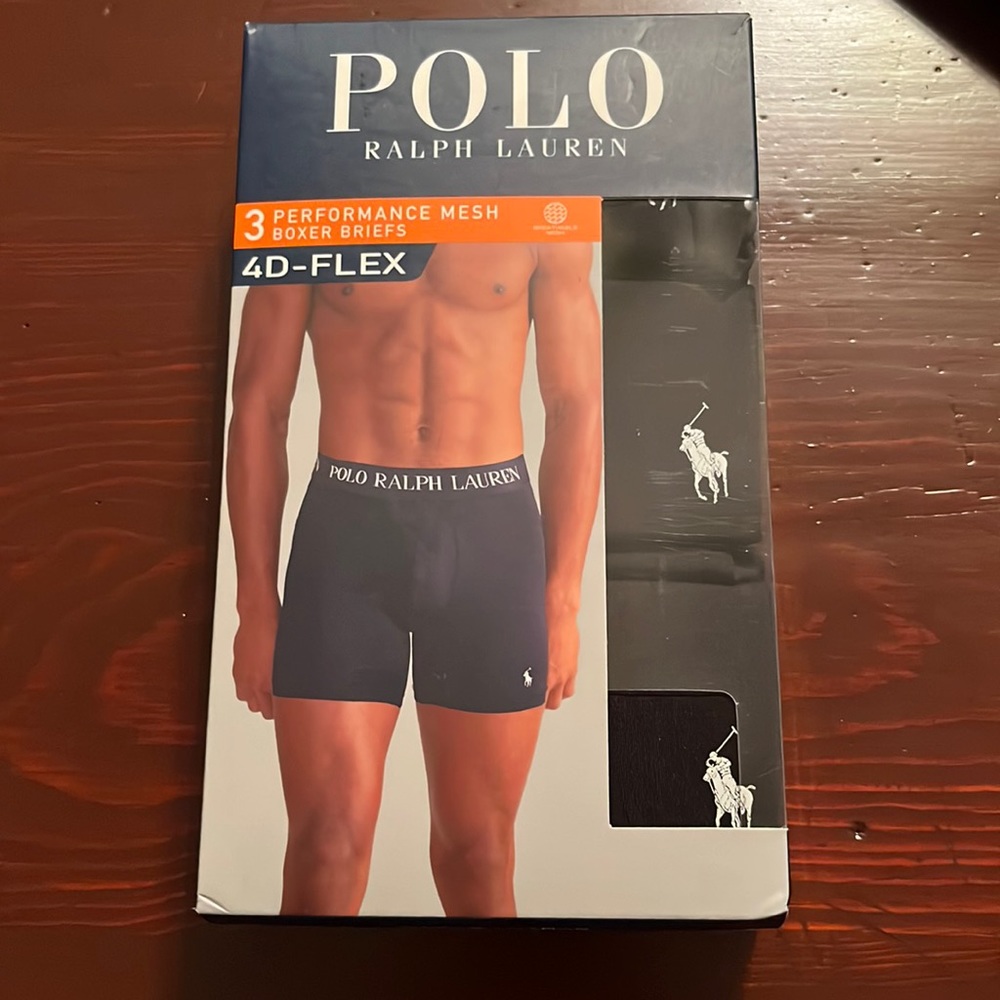 Polo Ralph Lauren 3 Performance Mesh Boxer Briefs 4D-Flex Size Men’s L